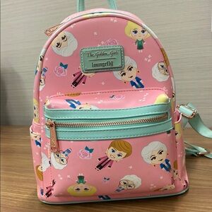 EUC Loungefly Golden Girls Pink Backpack